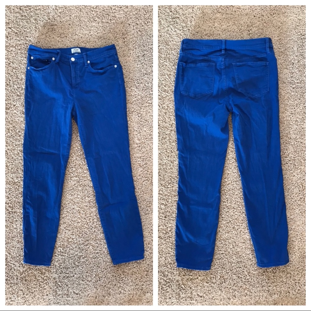 J Crew 9” Lookout High Rise Garment Dye Crop Jean